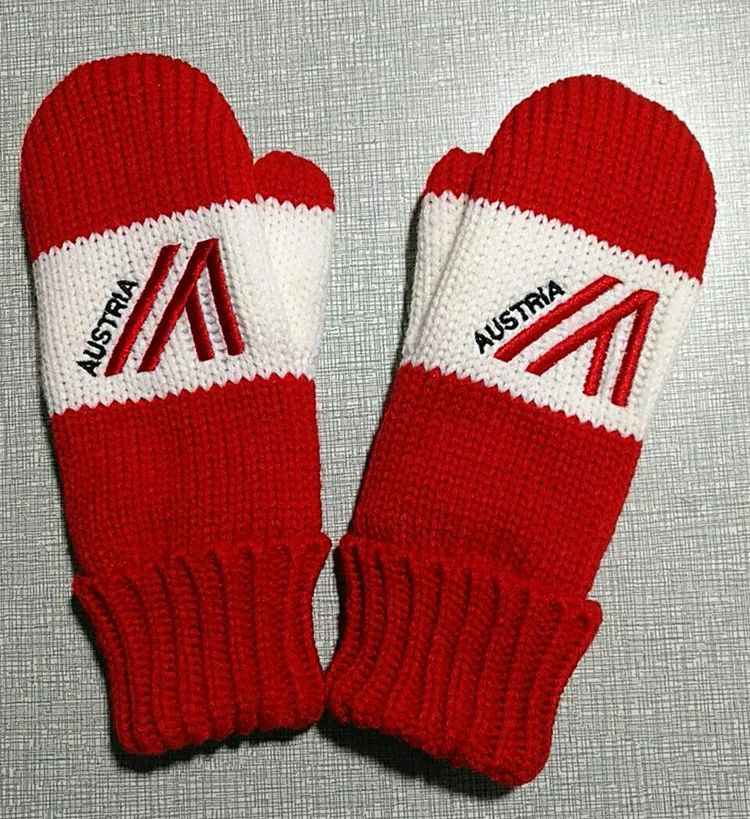 Китайский производитель OEM женские зимние шерстяные рукавицы ручной вязки снежинки перчатки