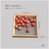 Large cherry wood panel, 23.8*23.8x3 cm