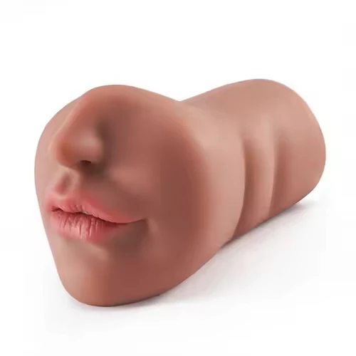 Amoura male stroker with medical-grade TPE material in flesh tone color
