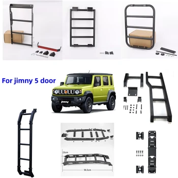 TELLIKA jimny Steel Car Side Ladder Left Rear Window Extension Climbing Ladder for Suzuki Jimny 2023 2024 5 door Accessories