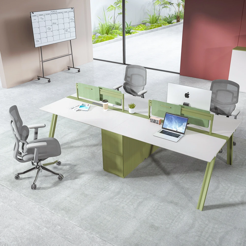 Office Furniture 3 People Office Desk Open Office Work Station Cubicle ...