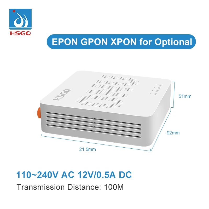 Hsgq OEM ODM Optical Network Unit 1ge RJ45 Mini FTTH Ont Modem As Hg8010h Eg8010h Hg8546m Fiber Optic Gpon Epon Gepon Xpon ONU
