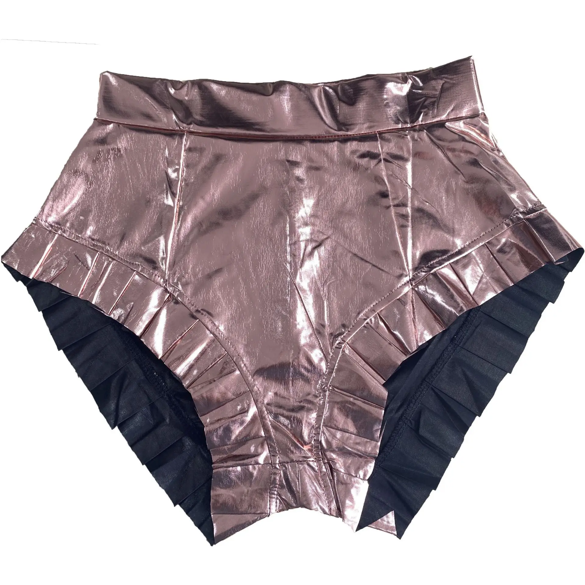 Street Female High Waist Booty Pu Faux Leather Jogger Summer Shorts ...