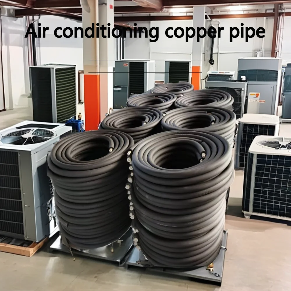 AC Line Set Copper Pipe - Complete with Insulation Sleeves & Fittings