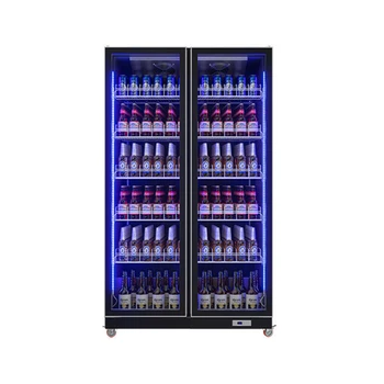 2 3 4 5 Glass Door Commercial Drink supermarket beverage fridge 4 door commercial display cold drink refrigerator