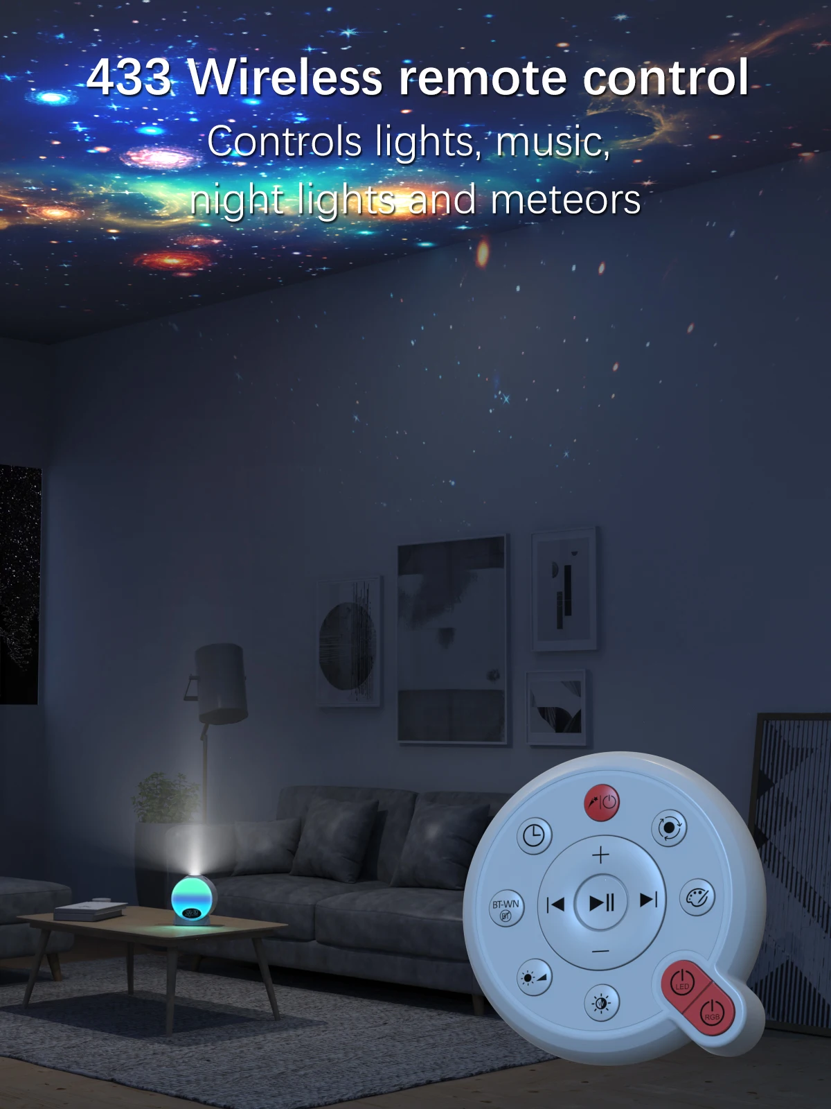 2025 Meteor Galaxy Projector 13 in 1 Planetarium Star Projector Realistic Mini Lamp Starry Sky Night Light Timer Plug-In Mode