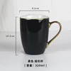 Black gold-plated handle