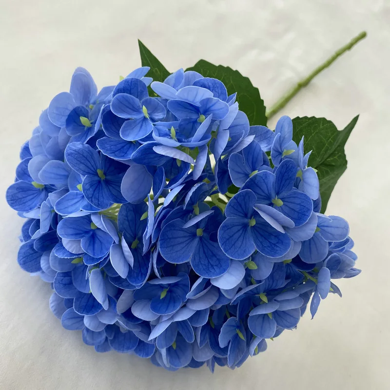 Real Touch Single Stem 176 Petals Latex Artificial Hydrangea Flowers