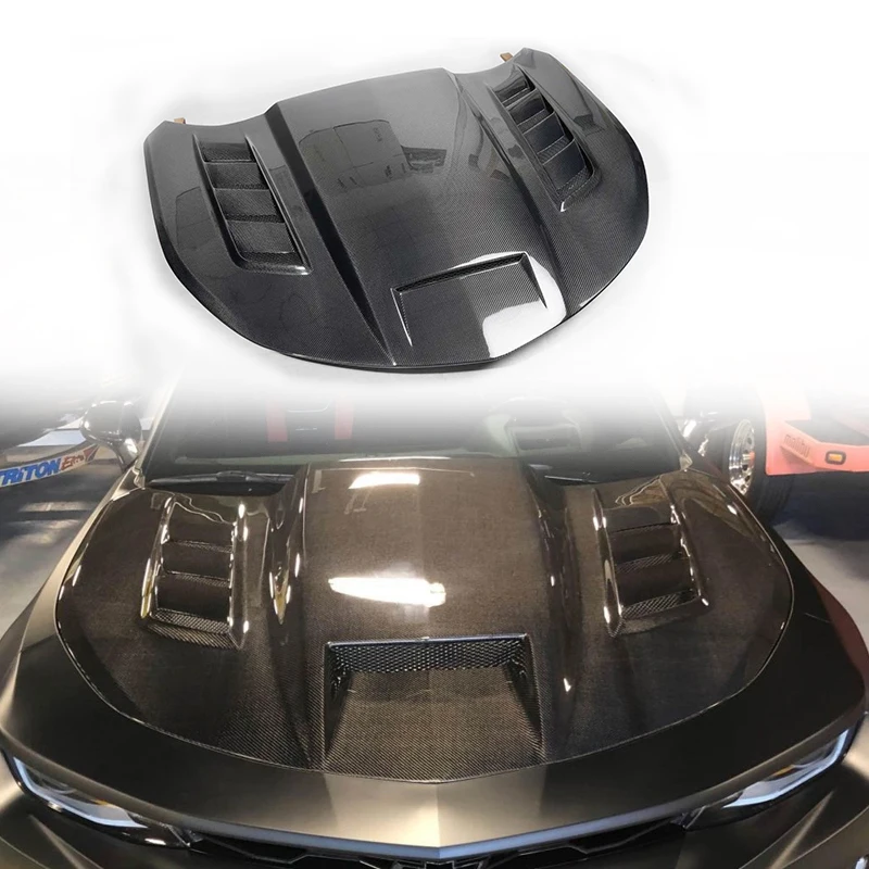 Design Open Hole Engine Bonnet Carbon Fiber Hood For Chevrolet Camaro