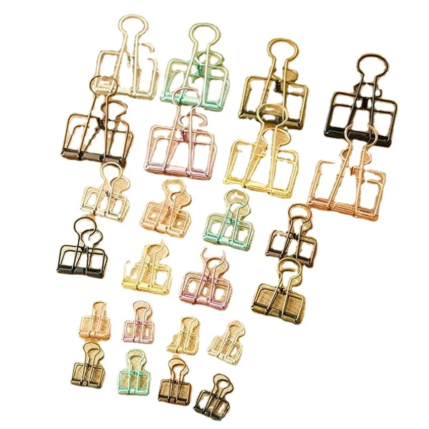 3 типа зажимов для бумаги, полые зажимы для бумаг из нержавеющей стали, держатель для документов, зажимы для записей, букв, блокнотов, сделай сам, товары для закладок