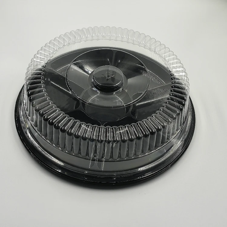 Best Selling Disposable Round Cake Container Food 12 Inch Dome Clear Disposable Dome Plastic Cake Container