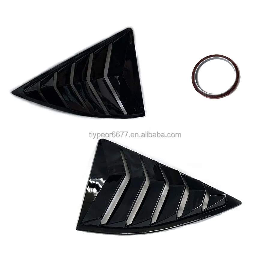 product hot selling quarter style gloss black car side window louver for chevrolet camaro 5th gen 2010   2015 2011 2012 2013 2014-5