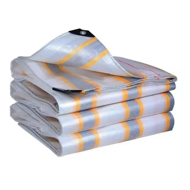 Tarpaulin PE Material Light Blue Orange Silver Tarpaulin Sheet PE Tarpaulin Cover Tarp Poly Waterproof Tarps Sheet Or Roll