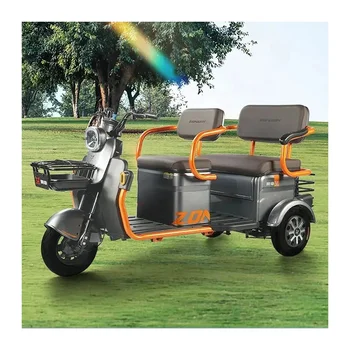 China Three Wheel Electric Tricycles with Passenger Seat / Motorized Bike Motorcycle 3 Wheel Electric Tricycle for Adults