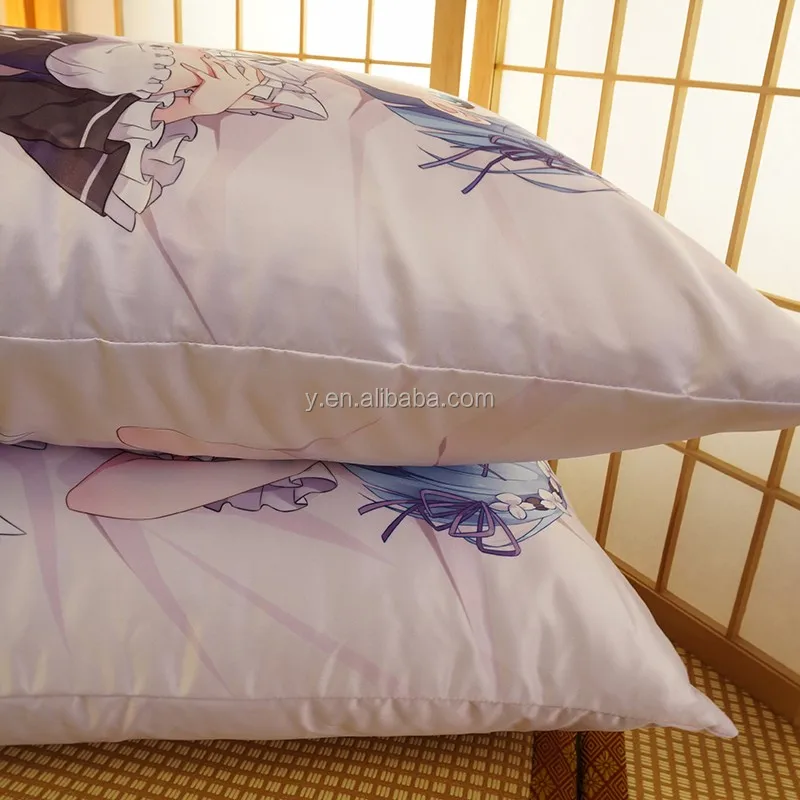 Anime Game Merchandise Custom Printed Knitted Plush Eco-Friendly Non-Toxic Pillowcase 40*70 Custom Logo for Home Hotel Wholesale