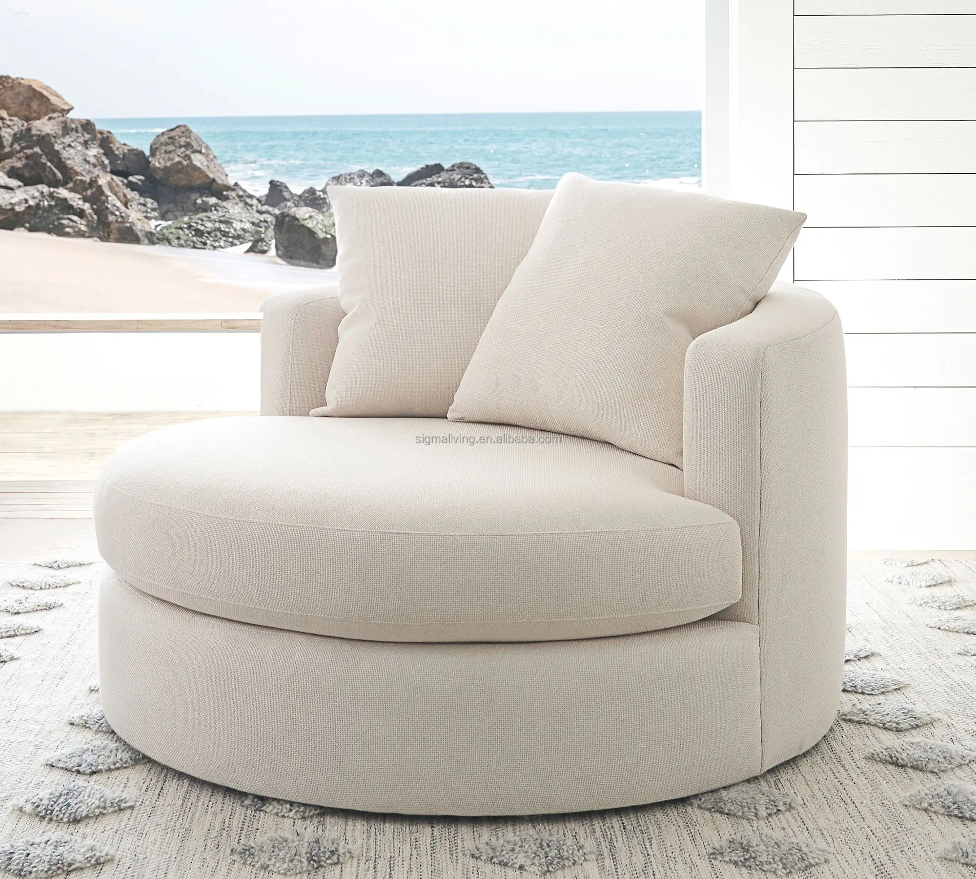 armchair for living room upholstered swivel armchair