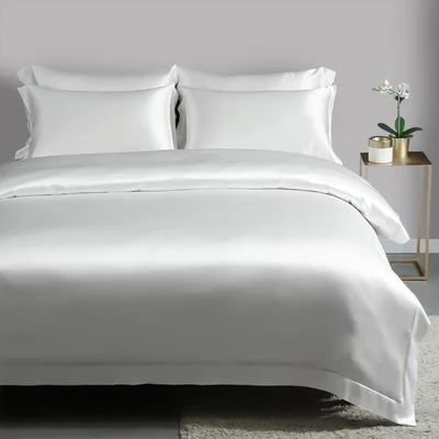 white silk comforter sets