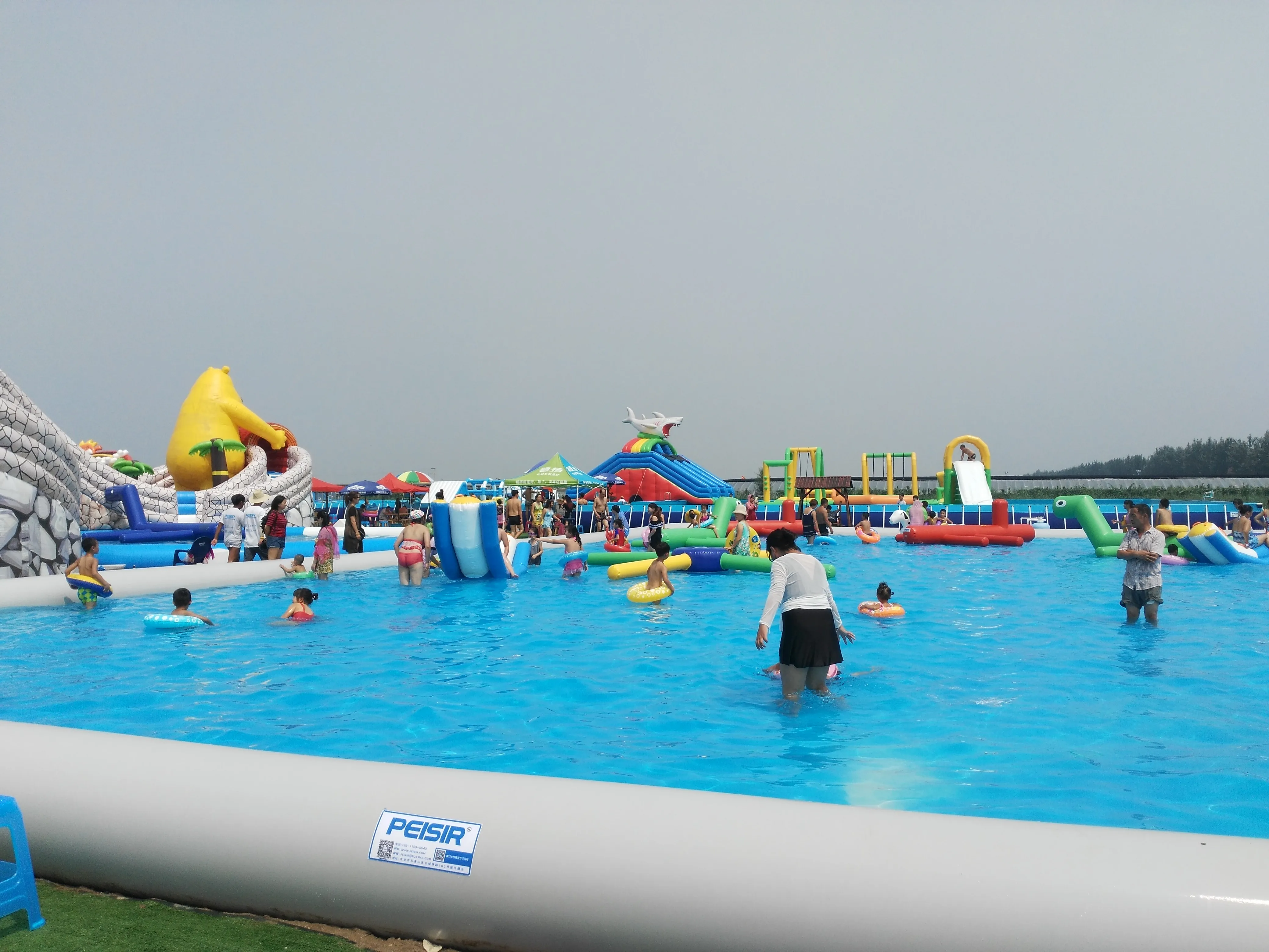 Modern China Wonder Hoops Bounce House Inflatable Pontoon Slide Water