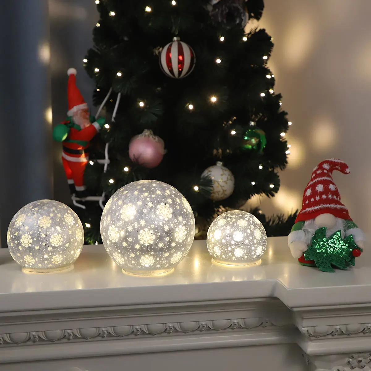 gift glass christmas ornament clear glass globes ball vintage Wholesale christmas decoration glass ball