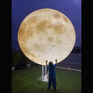 Colorful 3D Planet LED Orb Light Rechargeable Remote Controlled Outdoor Decoration