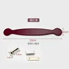 Burgundy color [with silver hardware]