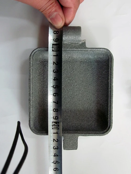 Cast Iron Jaffle Iron Sandwich Waffle Pie Maker With Long Wood Handle