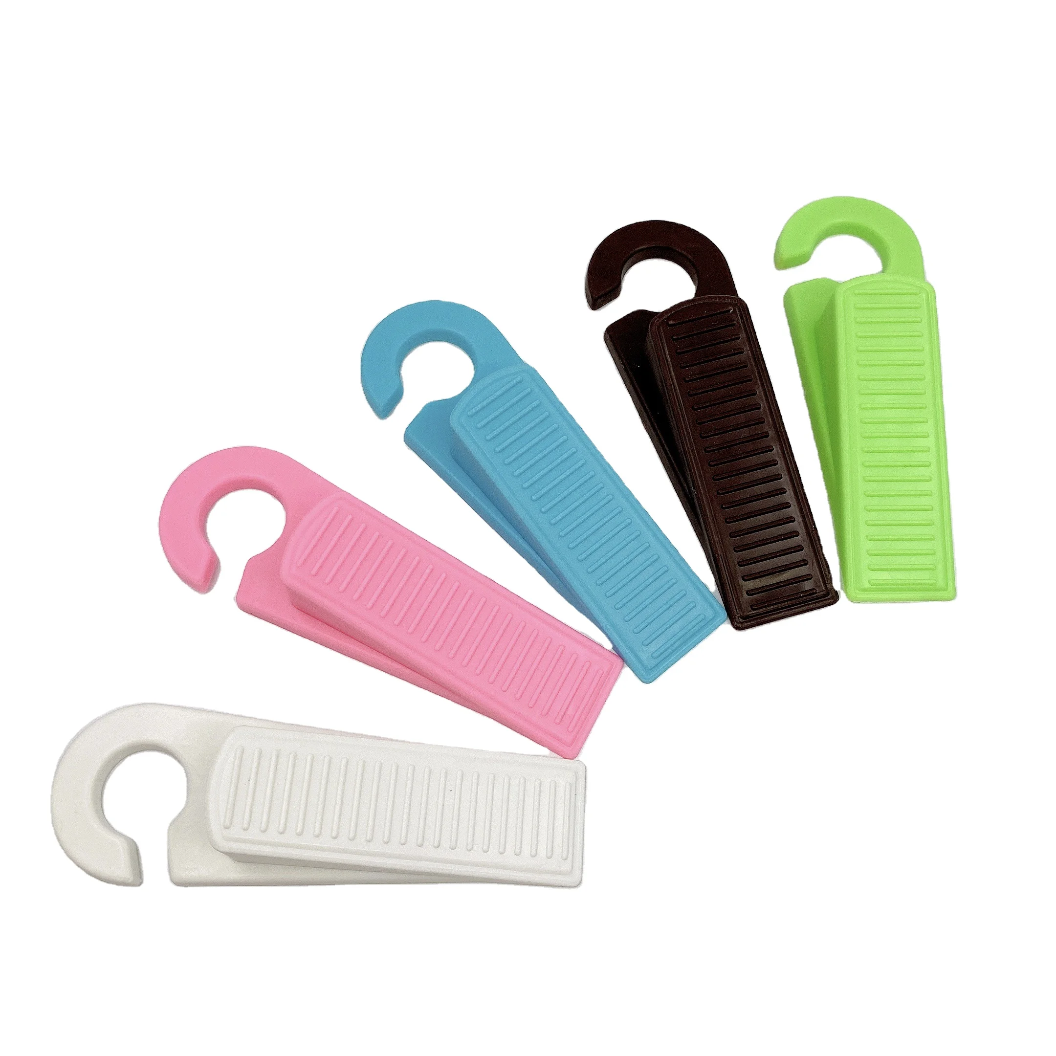 Экологически безопасная цветная резиновая дверная пробка, детская резиновая дверная пробка с крючком