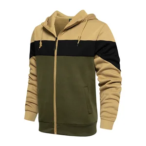 Men's Retro Style Athletic Tracksuit New ColorBlock Zip Pullover Breathable Vintage Streetwearcasual Fashion for Spring OEM