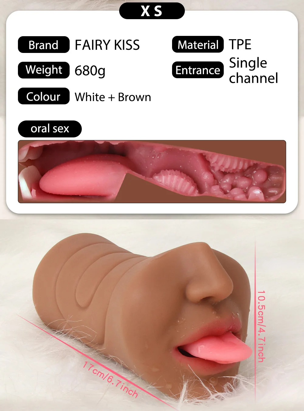 Realistic Male Masturbator Skin Face Design Oral Sex Toy Stroker Pocket Pussy for Masturbation Male Masturbator for Men