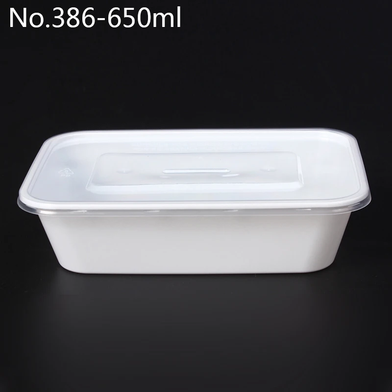 650ml Microwavable Disposable Plastic Container Packing Pp Plastic Meal