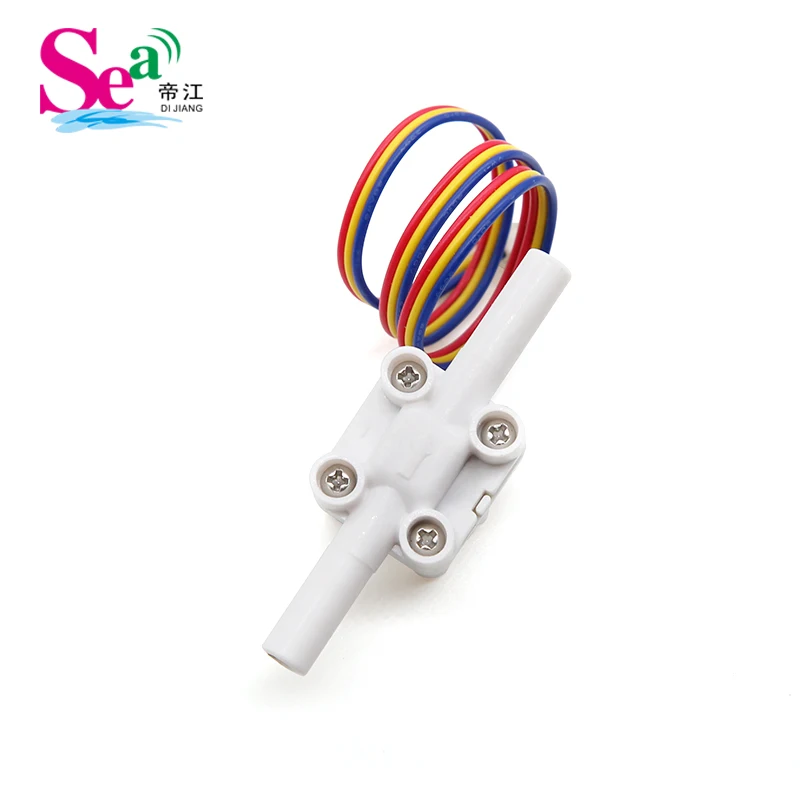 POM Material ZJTM-04A Liquids Flow Sensor Water Flowmeter Monitoring 0.1-1.5/4LPM NPN Pulse OEM ODM for Beauty Laser Machines