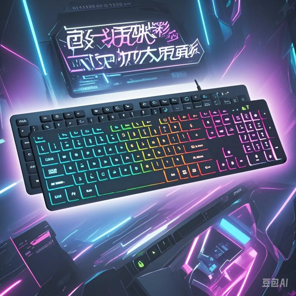 Soft Quadrate Keys Backlit Rainbow USB Wired Keyboard
