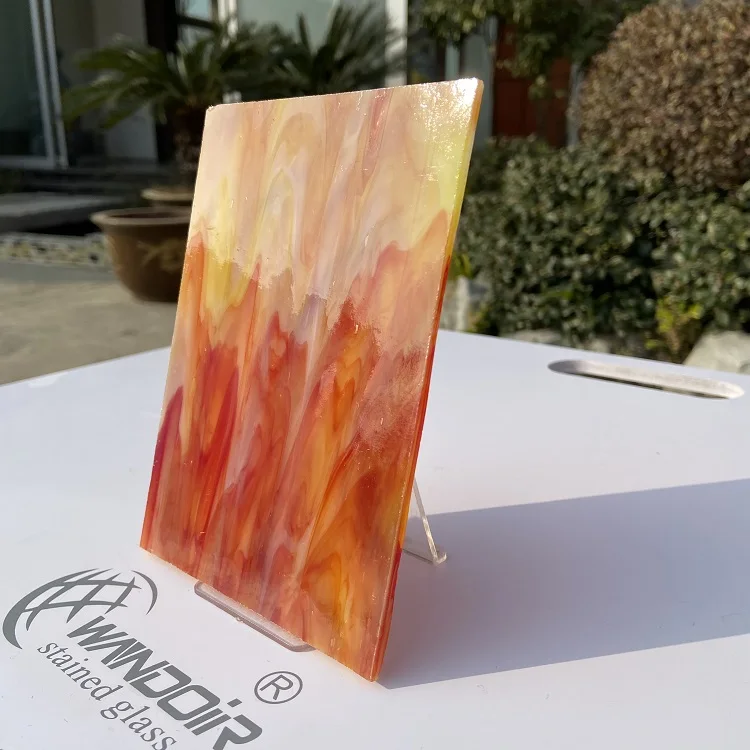 Wanda Glass Manufacturer Wall Arts 3mm Church Decorative Stained Glass