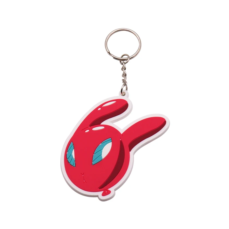 Wholesaler Design Metal Keychain Custom Logo 2D Rubber Cartoon Traveler Souvenir PVC Key Chain Holder