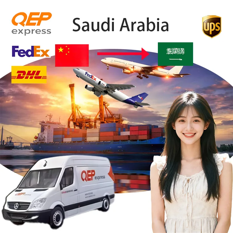 UPS FedEx DHL Express Air Freight From China to Saudi Arabia UAE Jordan Oman Netherlands with Door-to-Door Delivery Service