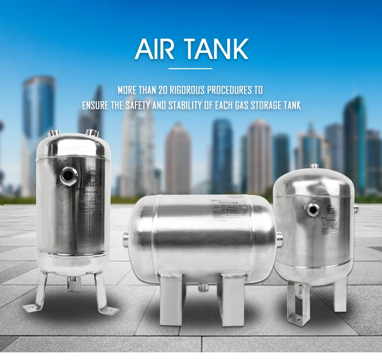 Small Air Tank Stainless Steel 304 YCZX 1L pressure tank Air Compressor Parts details