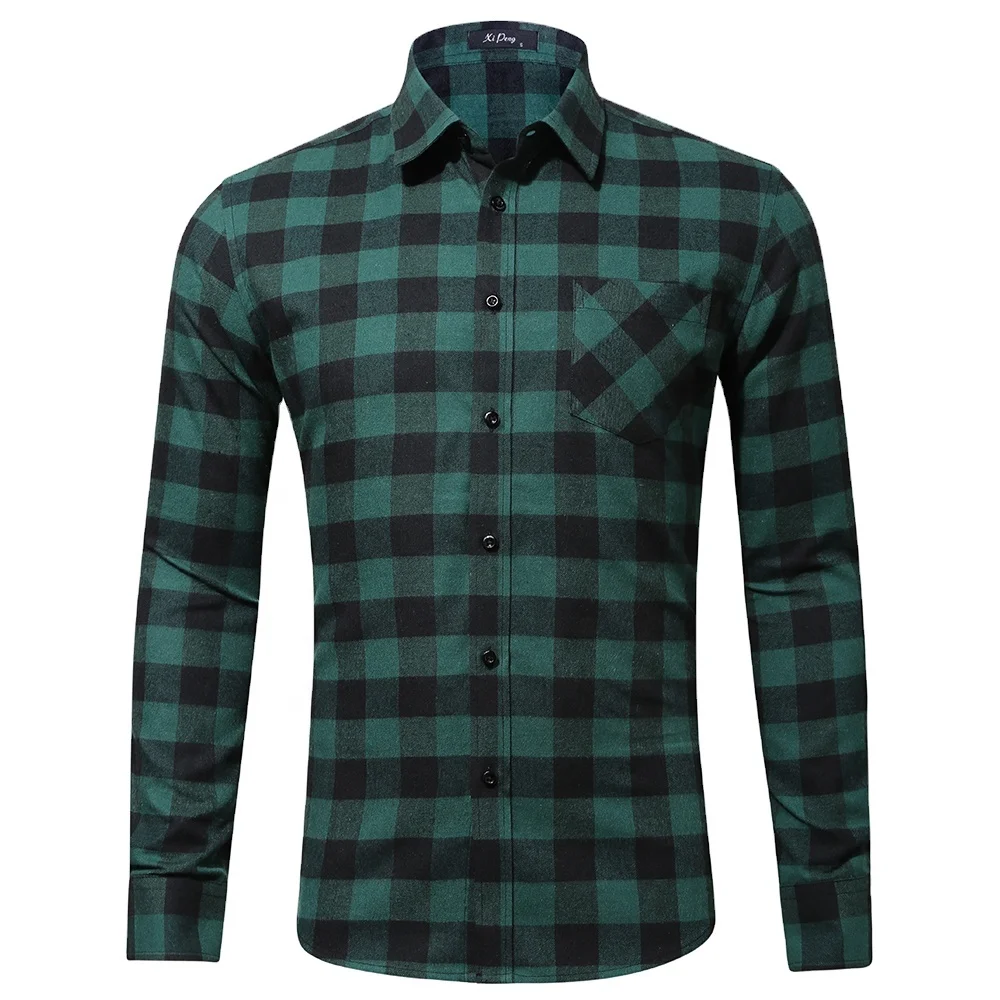 Business Casual Flannel Shirts For Men 