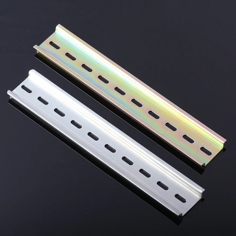 xinghe  high quality DIN rail 35MM wide 7.5MM high 1m or 2meters round long hole alumina rail fixed holes industrial steel
