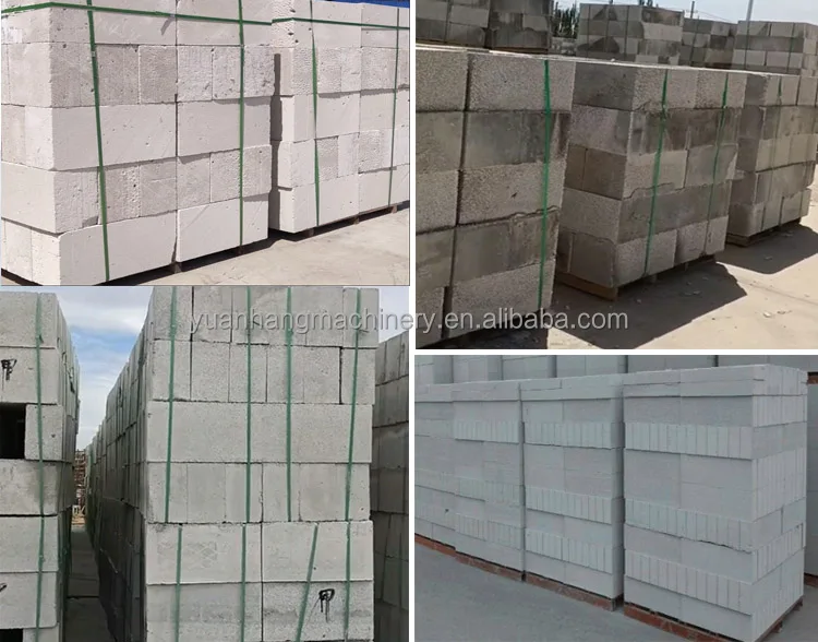 Lightweight Foam Blocks Ecological AAC Block Quick Lime Aluminium Powder Concrete Aac Block Production Line Machine Price