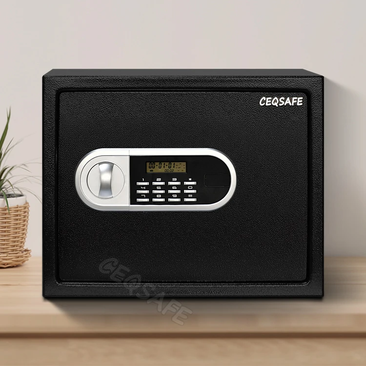 CEQSAFE Small Household Digital Security Box with Electronic Digital Lock Mini Steel Safe Box