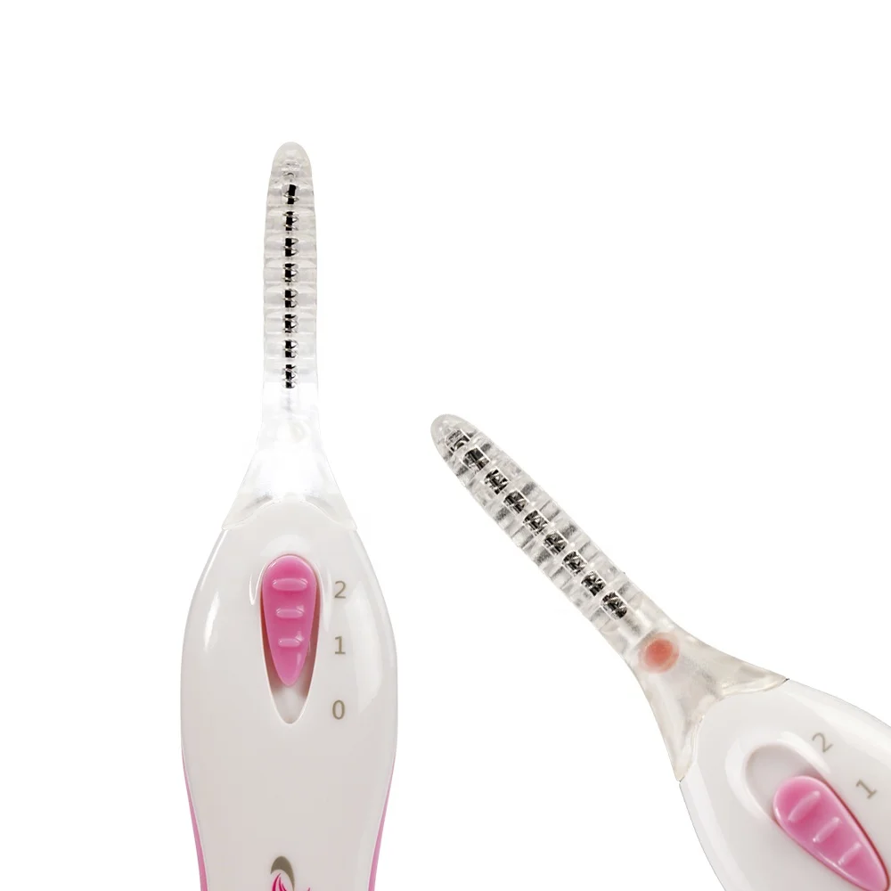 Battery Operated Makeup Lash Lift Custom Mini Eye Lash Curler Lash Care Portable Electric Plastic Heated Eyelash Curler