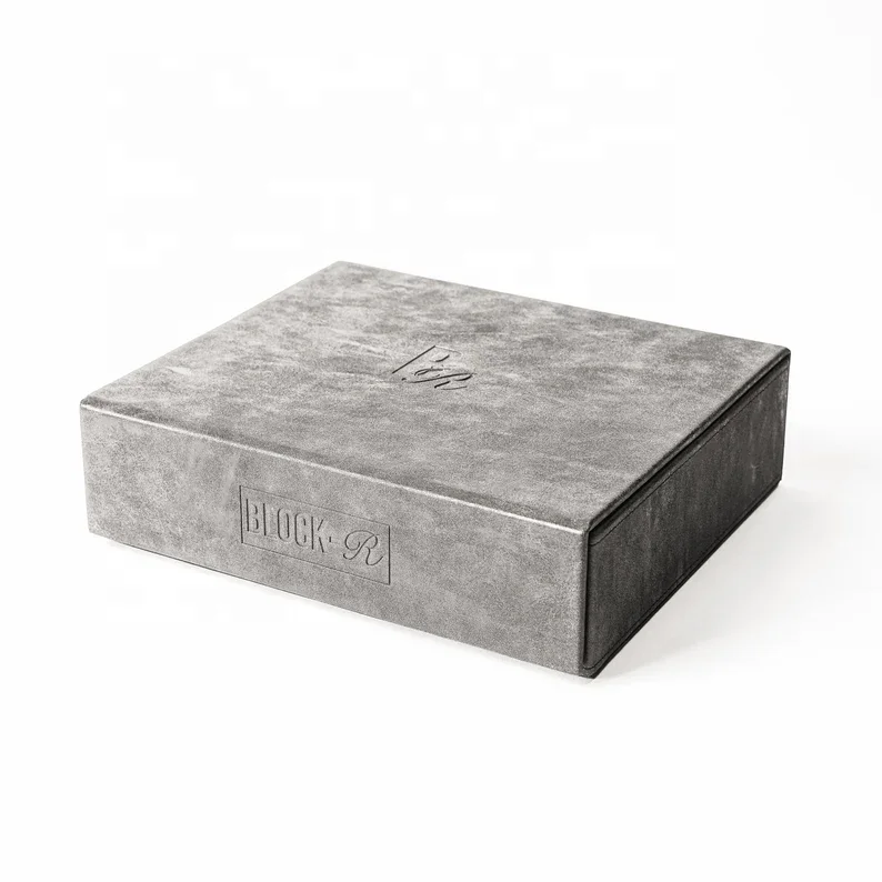 New Arrival 2 Slots RFID Blocking Box Car Key Signal Block Box Anti Theft Faraday Box with Pouch Bag