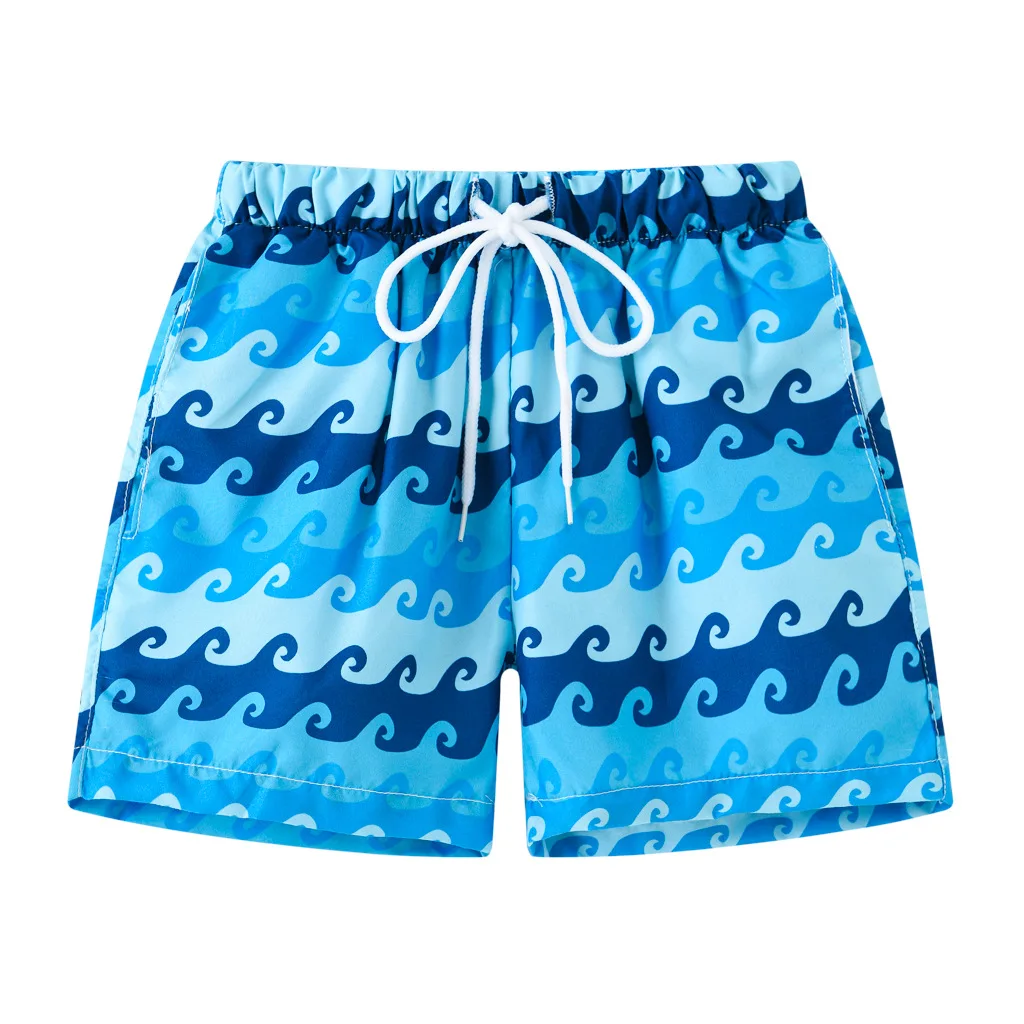 Coralup Kids Beach Shorts Boys Swim Trunks Adjustable Waist Quick Dry Breathable Lightweight Swimwear Boardshort Age 2-14Years 