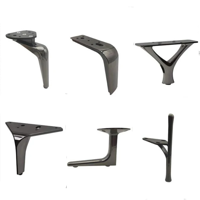 Black plating Antique classic metal legs Contemporary Modern legs for furniture alloy legs for chair bench