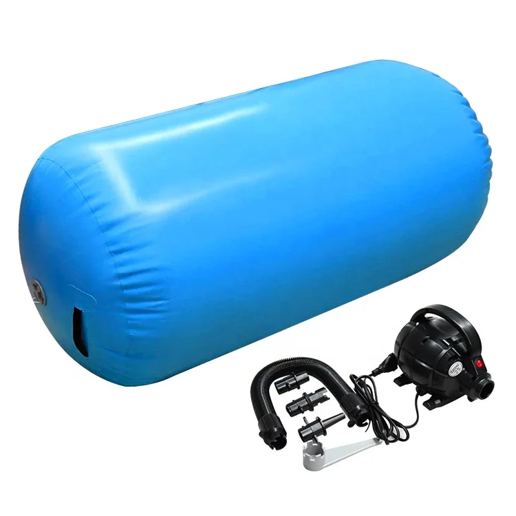 Roller Inflatable Gymnastics Gym Air Mat Barrel Track Roller Cylinder Training 