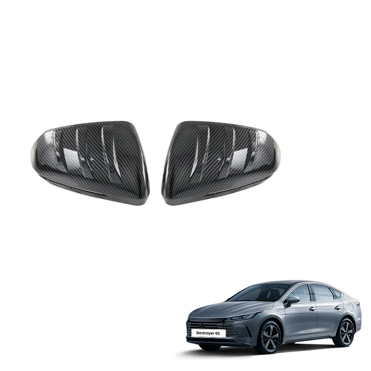 Car Rear Mirror Cover for BYD Destroyer 05 Accessories Chazor Carbon Fiber Pattern Rear View Mirror Cover Exterior Accessory