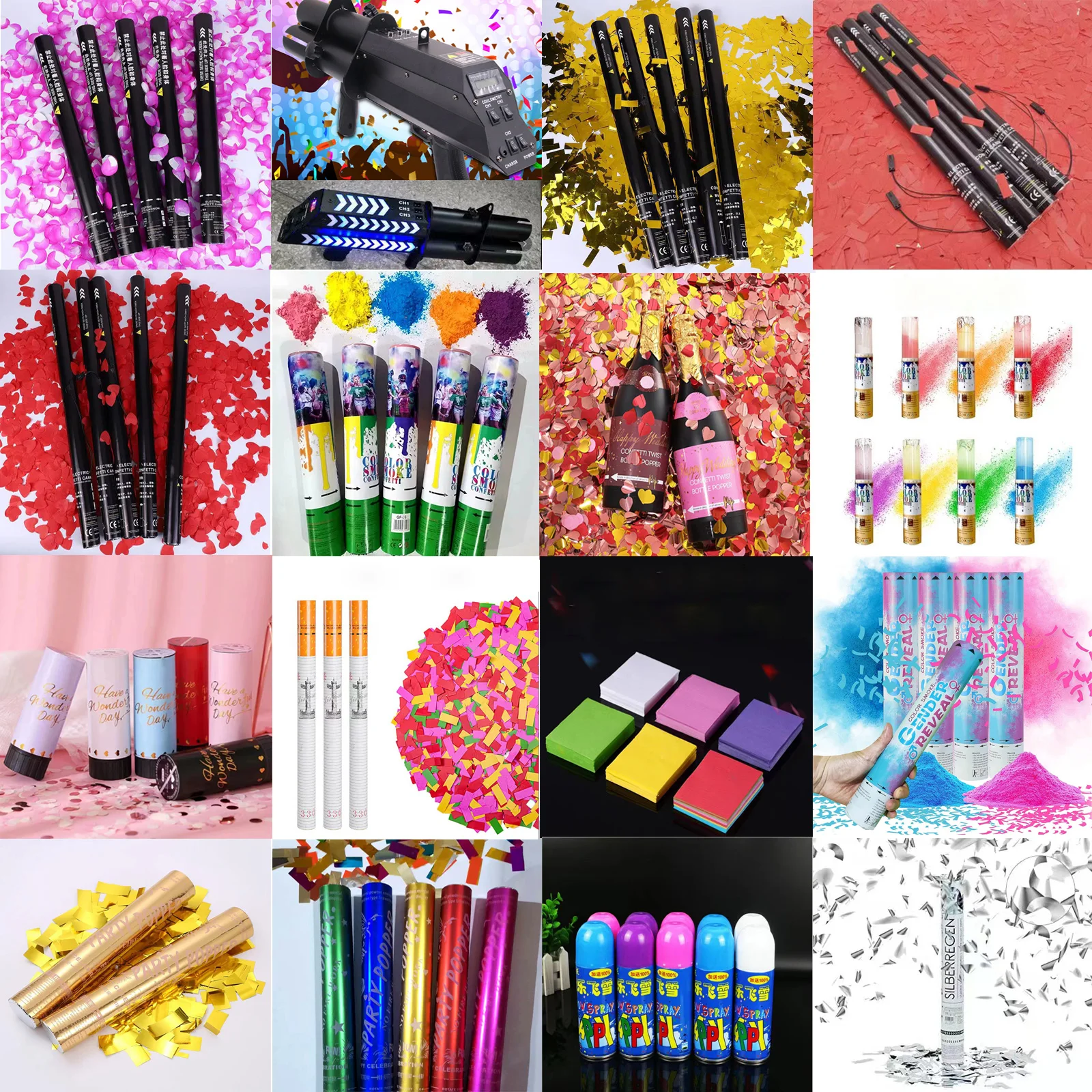 Fountain Fireworks Cake Firecrackers  Firecrackers 40cm De La Parte Popper Eco Amigable Confett Canhao De a