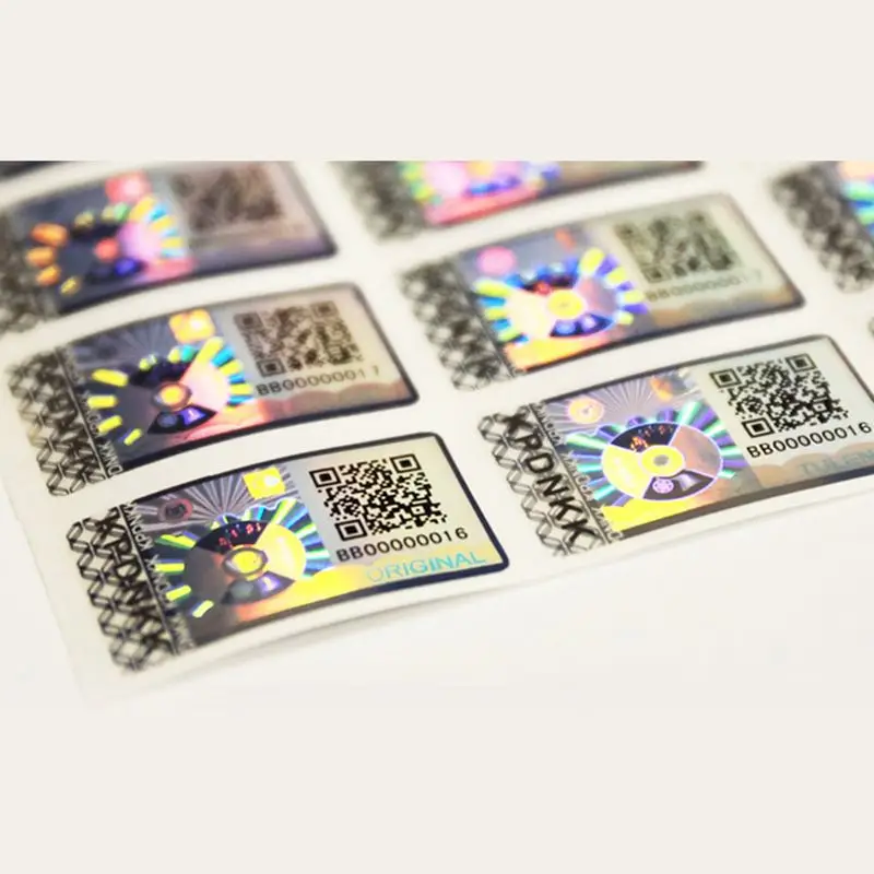 A4 Holographic Tamper Evident Sticker Custom Security University Certificate Hologram Buy A4