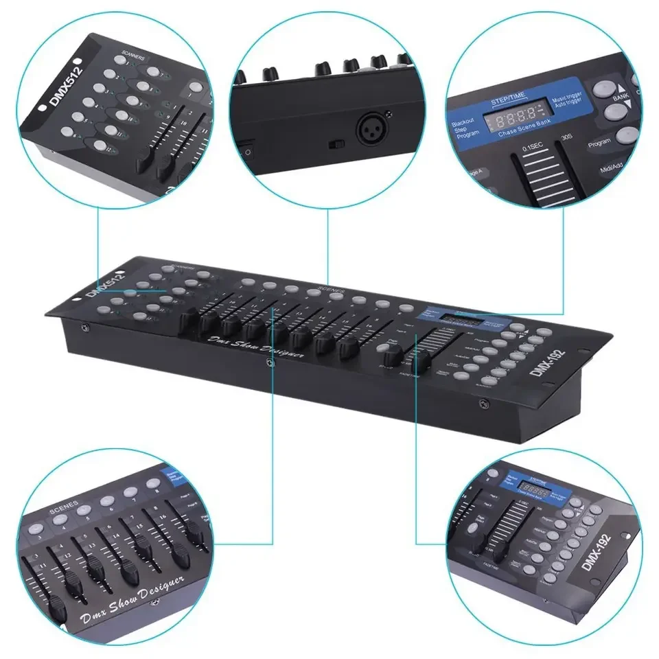 New Stage Effect Mini Dmx 192 Controller Stage Lighting Console for Bar Disco