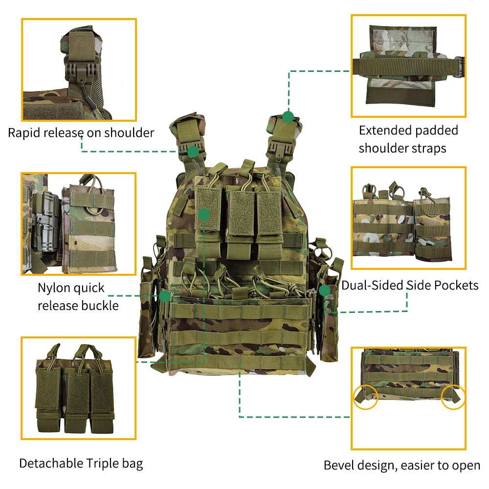 Sturdyarmor Tactical Gear - Lightweight & Adjustable Plate Carrier